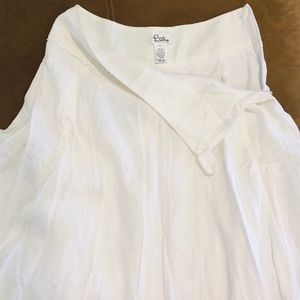 Lilly Pulitzer white linen skirt